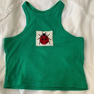 Handmade Ladybug Patch Tank